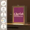 Cherish every moment - Cocktailglas - Bordeaux Light Box met kabel (Tafellamp) klein -USP_NL