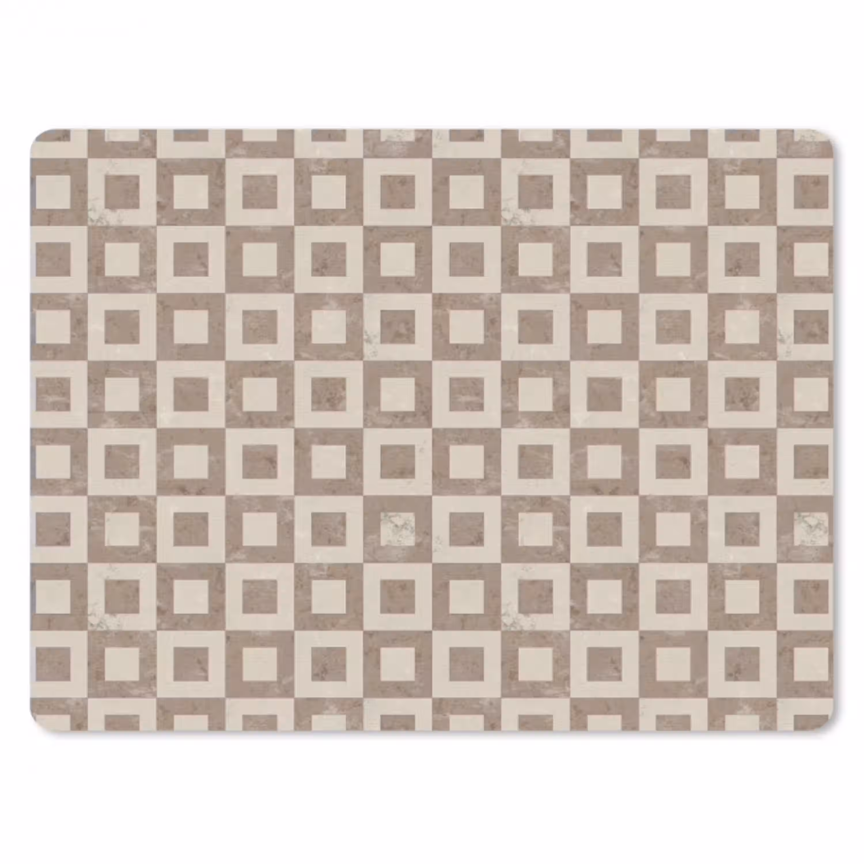 Patroon - Marmer - Beige muismat rubber klein 262 -3d