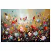 Bloemen - Kunst - Natuur - Olieverf poster papier klein -3d