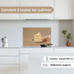 Vanilletaart - Cake - Romig keuken achterwand spatscherm klein -sfeer4_FR