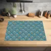 Symmetrisch - Patroon - Blauw Inductie beschermer vinyl 3mm klein 276 -sfeer5