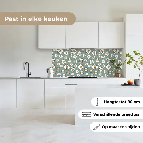 Patronen - Vintage - Bloemen - Madelief keuken achterwand 2 middel 871 -sfeer4_NL