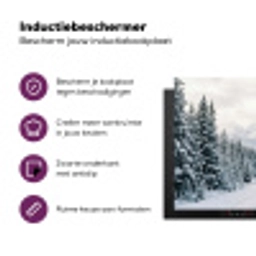 Weg - Sneeuw - Naaldbos - Winter - Avontuurlijk Inductie beschermer vinyl 3mm klein -zzzzzzz-cc-usp