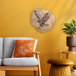 Buizerd - Roofvogel - Natuur - Bruin Wandcirkel Organisch Forex 3mm klein -sfeer4