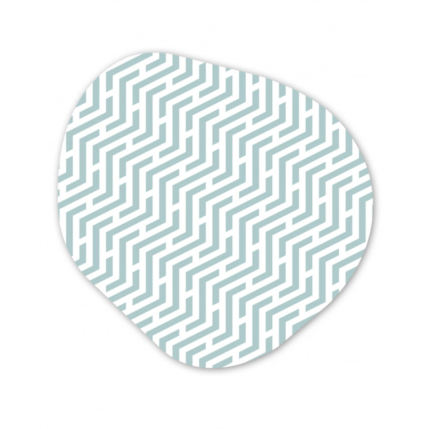 Design - Geometrie - Patroon - Groen Wandcirkel Organisch Forex 3mm klein 629 -3d