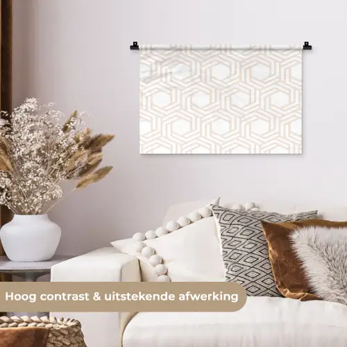 Design - Geometrie - Patroon Wandkleed katoen klein 269 -sfeer1