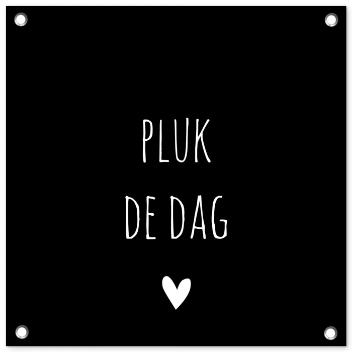 Carpe diem - Spreuken - Pluk de dag - Quotes tuinposter los doek klein -3d