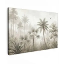Jungle - Palmbomen - Natuur canvas 2cm klein -z3d