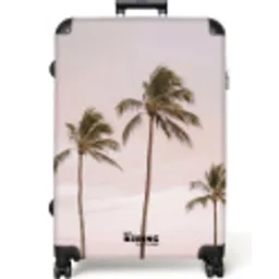 Palmbomen - Zonsondergang - Roze NBS - Large koffer - Volwassenen Unisex groot -zzzzzzzzkaufland2