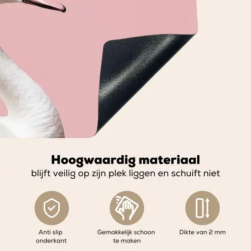 Zwaan - Koksmuts - Mooi - Klassiek Inductie beschemer met haakjes klein -ky-onderkant-nl
