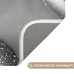 Badkuip - Glitters - Zwart wit - Badkamer Badmat klein -USP_AntislipDE