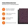 Paars - Geometrisch - Patroon - Donker Inductie beschermer vinyl 3mm klein 276 -zzzzzzz-td-ups