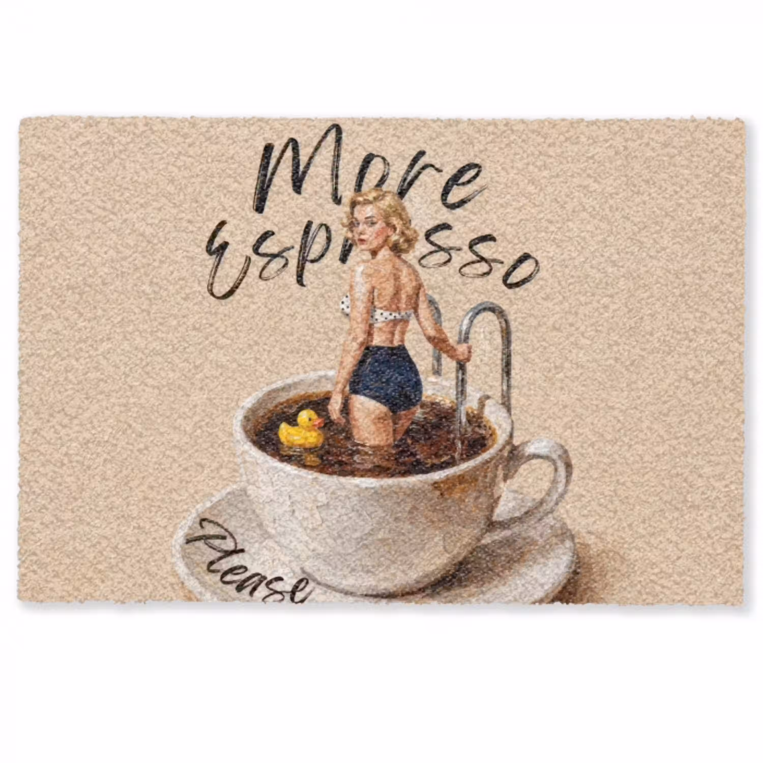 More espresso - Koffie - Eend Deurmat klein -zkaufland3d