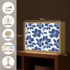 Floraal - Modern - Blauw Light Box met batterij (Wandlamp) middel 907 -USP_websiteoverzichtNL