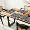 Bladvormen - Blauw - Patroon - Wit Placemat vinyl groot 368 -zzsfeer4_Kitchenyeah-website