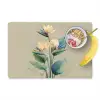 Paradijsvogelbloemen - Blauwgroene bladeren - Beige Placemat vinyl groot -zzzproduct_Kitchenyeah-website