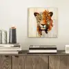 Luipaard - Symmetrisch - Strepen aluminium wit klein -sfeer1