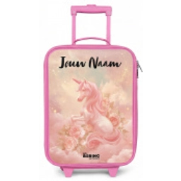 Eenhoorn - Wolken - Roze Kinderkoffer - Roze klein -zz3dotto