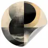 Cirkels - Schaduw - Abstract Wandcirkel behangsticker klein -3d
