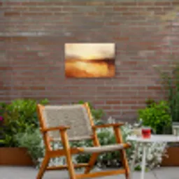 Abstract - Bruin - Modern - Herfst kleuren Tuinposter op houten frame 2 cm dik klein -sfeer3