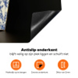Friet - Porselein - Delfts blauw - Eten Inductie beschermer vinyl 3mm klein -zzzzzzz-td-onderkant