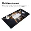 Stier - Kleurrijk - Hoorns Muismat XXL klein -sfeer4