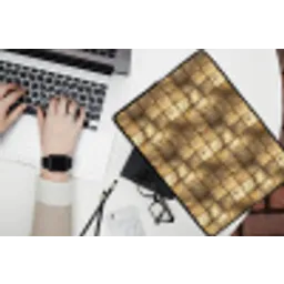 Geometrisch - Tegels - Goud laptophoes neopreen klein 279 -bureau