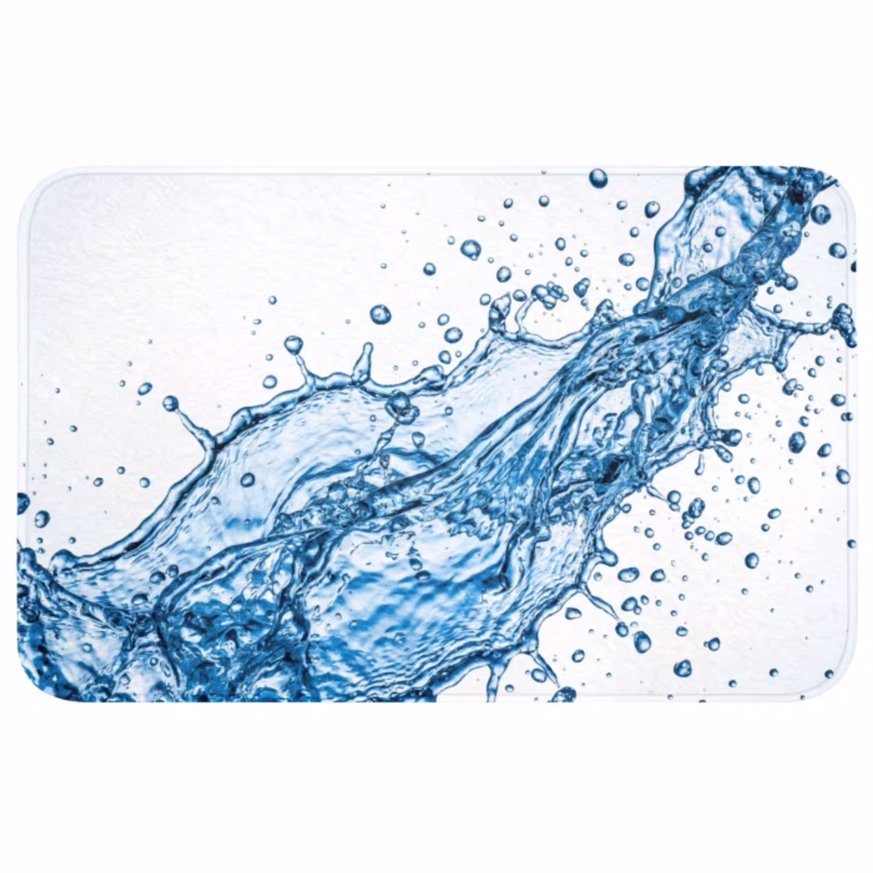 Spash - Water - Blauw WCmat middel -3d