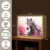 Paard - Dieren - Meisje - Roze Light Box met batterij (Wandlamp kind) middel -USP_websiteoverzichtNL