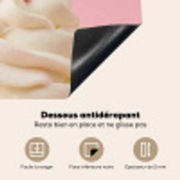 Kers - Slagroom - Roze Inductie beschermer vinyl 3mm middel -usfeer4_FR