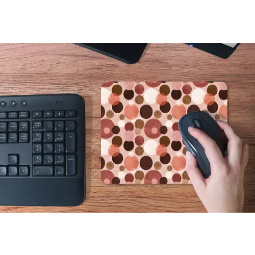 Cirkels - Modern - Kleurrijk muismat rubber klein 262 -toetsenbord