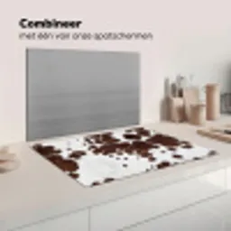 Koeienhuid - Klassiek - Bruin Inductie beschermer vinyl 3mm klein -wsfeer7_website