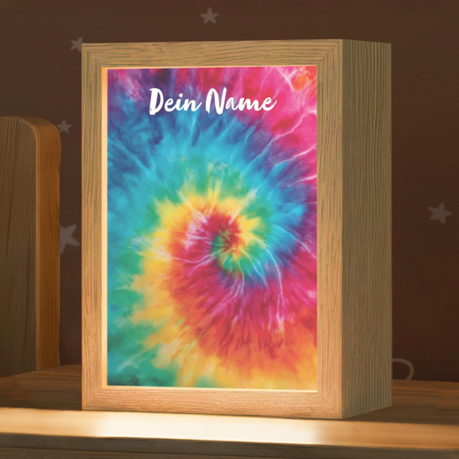 Kleurrijk - Regenboog - Spiraal Light Box met kabel (Kinderlampje) klein -zzz_3d_website