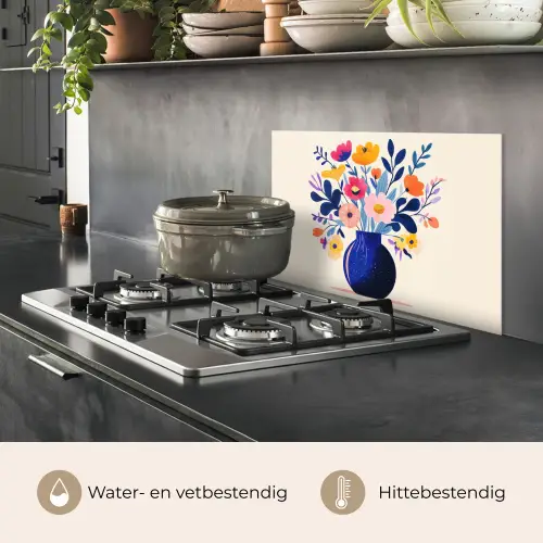 Vaas - Bloemen - Boeket keuken achterwand spatscherm klein -usp_NL