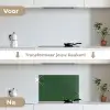 Donkergroen - Modern - Patroon - Goud keuken achterwand spatscherm klein 900 -voor_na_NL