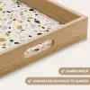 Terrazzo -  Patroon - Neutraal - Zacht - Multi Dienblad Rechthoek middel 911 -USP_HandgreepNL
