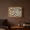 Hout - Boomstammen - Textuur Light Box met batterij (Wandlamp) middel -sfeer4