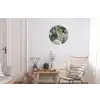 Luxe - Marmer - Groen Wandcirkel aluminium klein -woonkamer