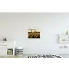 Zonnebloem - Veld - Windmolen textielposter latten blank klein -kinderkamer