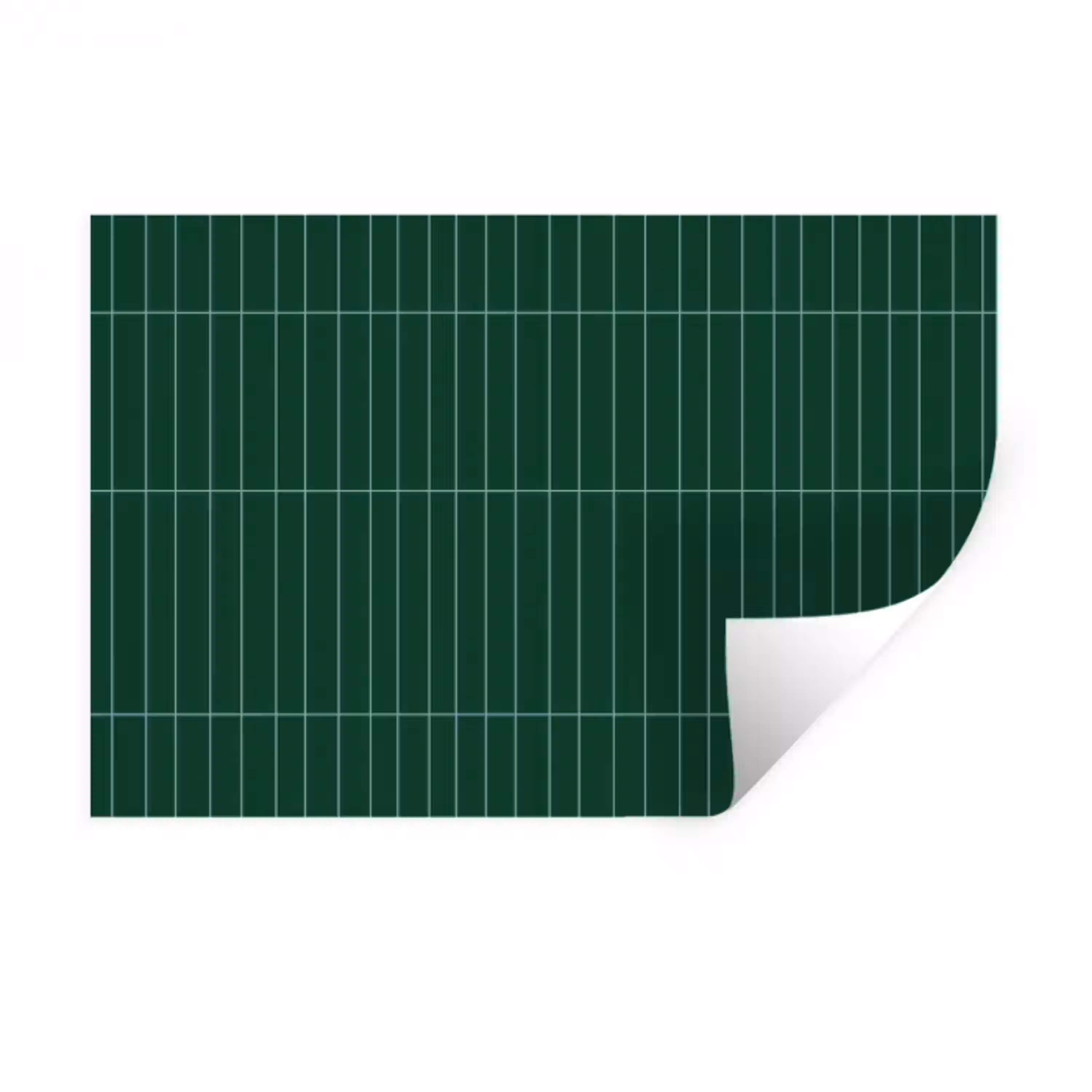 Patroon - Tegels - Donkergroen Muursticker klein 286 -3d