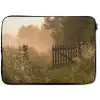 Hek - Natuur - Mist - Veld laptophoes neopreen klein -zkaufland3dotto