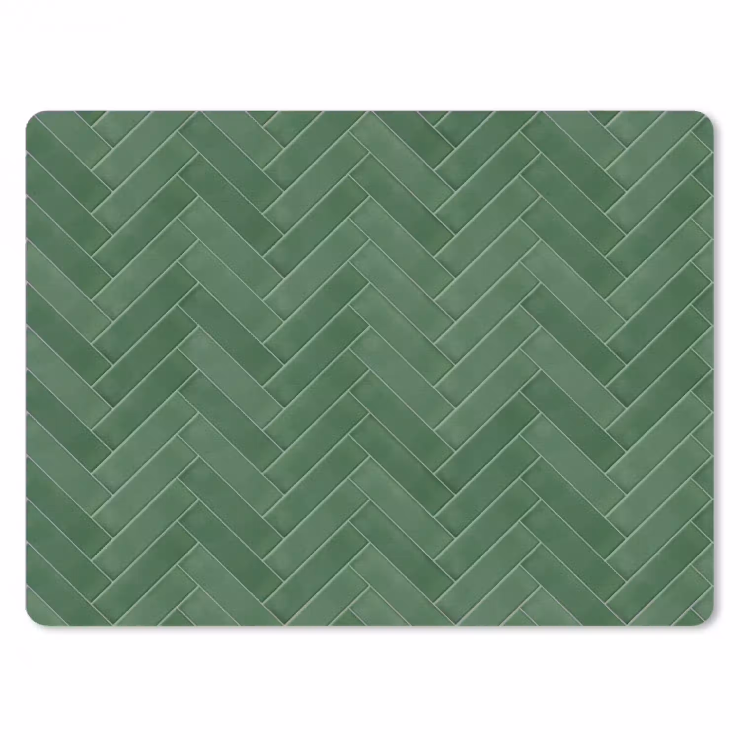 Visgraat - Wandtegel - Bosgroen muismat rubber klein 262 -3d