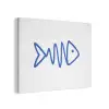 Vis - Minimalistisch - Blauw - Lijn PET vilt klein -3d