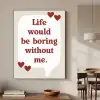 Quote - Tekstballon - Hartjes Textielframe zwart klein -sfeer2
