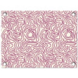 Kronkelende lijn - Magenta - Crème tuinposter los doek klein 239 -3d