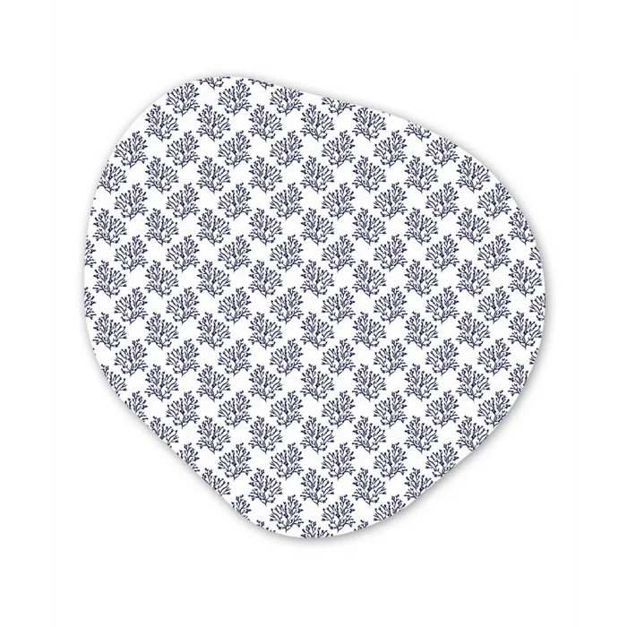 Oceaan - Koraal - Blauw - Wit Wandcirkel Organisch Forex 3mm klein 629 -3d