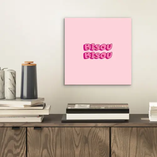 Bisou - Roze - Schaduw aluminium wit klein -sfeer1