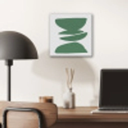 Abstract - Groen - Vormen - Modern aluminium wit klein -sfeer5