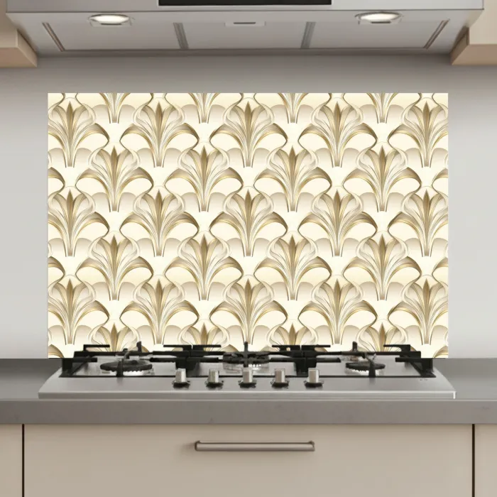 Ornament - Barok - Goud keuken achterwand spatscherm klein 900 -3d_website
