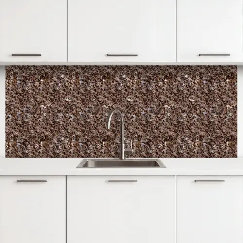 Graniet - Bruin - Structuur keuken achterwand 2 middel 871 -3d